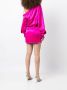 Retrofete Asymmetrische jurk Roze - Thumbnail 4