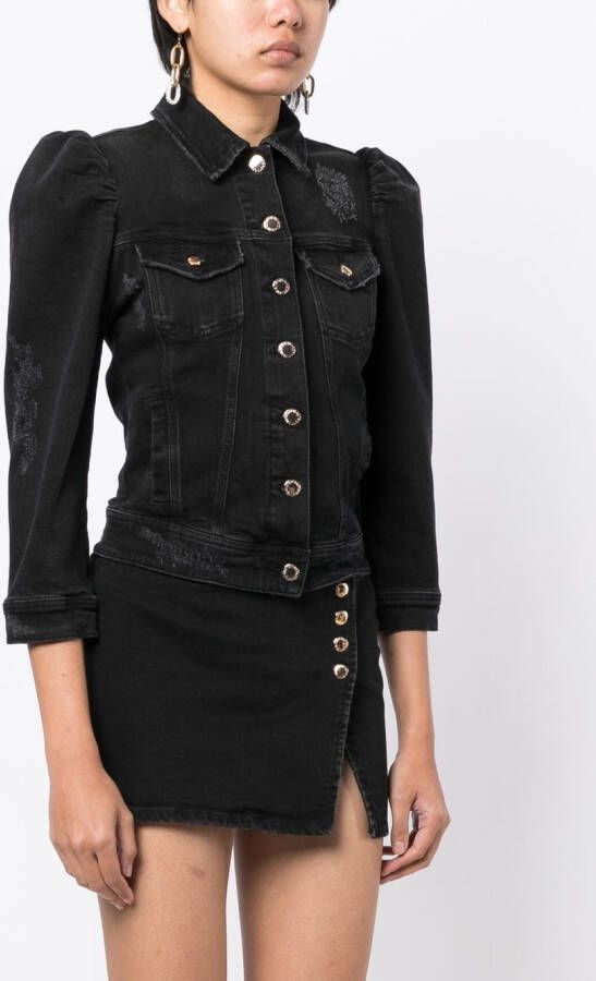 Retrofete Denim jack Zwart