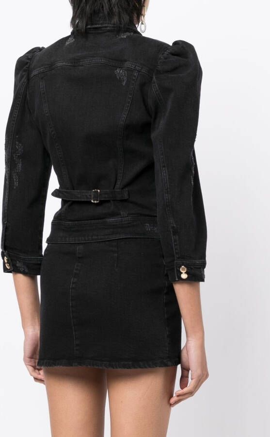 Retrofete Denim jack Zwart
