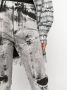 Retrofete Jeans met acid wassing Zwart - Thumbnail 5
