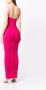 Retrofete Maxi-jurk met ritsdetail Roze - Thumbnail 4