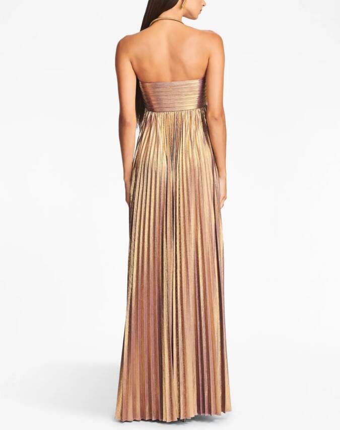 Retrofete Metallic jurk Goud