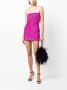 Retrofete Mini-jurk met pailletten Roze - Thumbnail 2