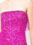 Retrofete Mini-jurk met pailletten Roze - Thumbnail 5