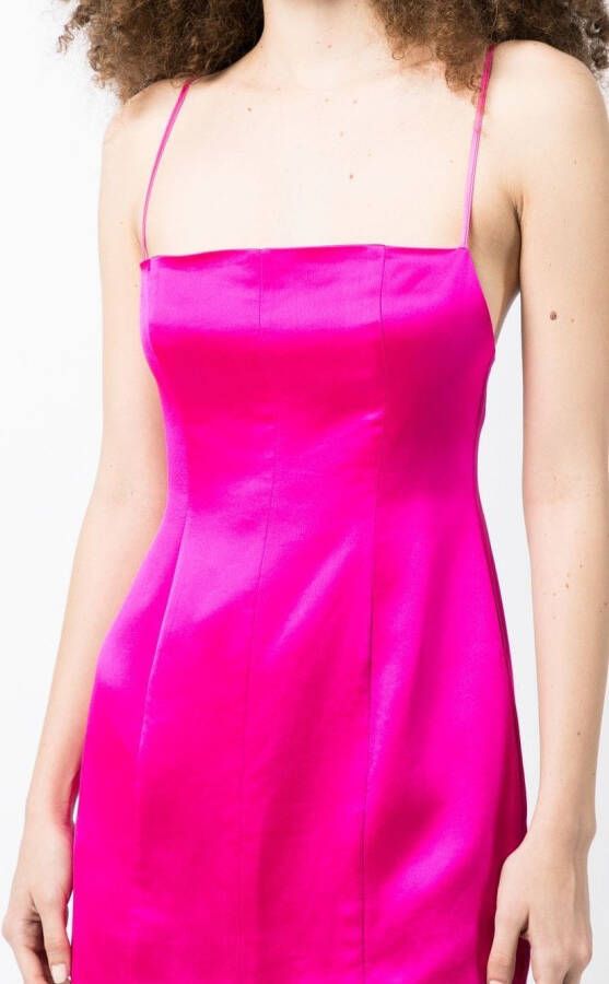 Retrofete Mini-jurk Roze