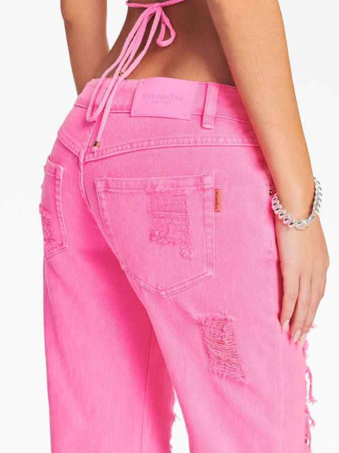 Retrofete Straight jeans Roze