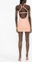 Retrofete Sumner gebreide mini-jurk Roze - Thumbnail 4