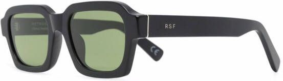 Retrosuperfuture Caro zonnebril met rechthoekig montuur Zwart