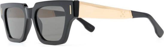 Retrosuperfuture Francis zonnebril met vierkant montuur Zwart