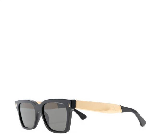 Retrosuperfuture Francis zonnebril met vierkant montuur Zwart