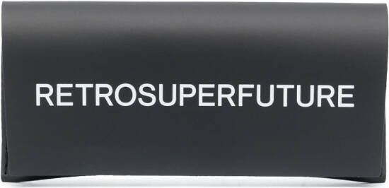 Retrosuperfuture Zonnebril met vierkant montuur Bruin