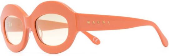 Retrosuperfuture x Marni Ik Kil Cenote zonnebril met oranje montuur