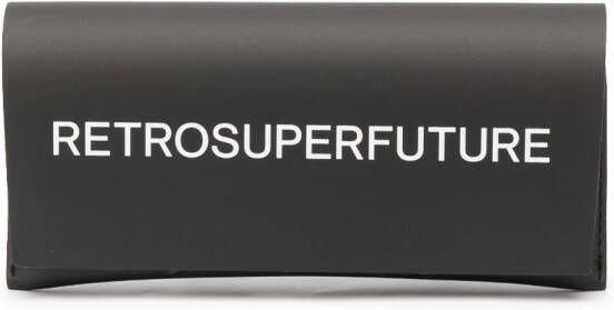 Retrosuperfuture Zonnebril met oversized montuur Zwart