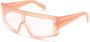 Retrosuperfuture Zed zonnebril met geometrisch montuur Oranje - Thumbnail 2