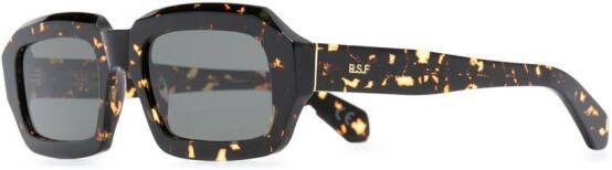 Retrosuperfuture Zonnebril met schildpadschild design Bruin