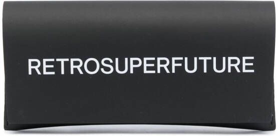 Retrosuperfuture Zonnebril met schildpadschild design Bruin