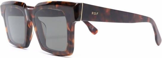 Retrosuperfuture Zonnebril met schildpadschild design Bruin