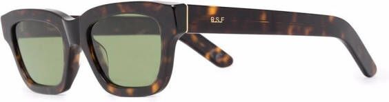 Retrosuperfuture Zonnebril met schildpadschild design Bruin