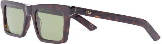 Retrosuperfuture Zonnebril met schildpadschild design Bruin