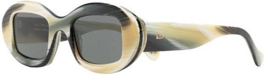 Retrosuperfuture Zonnebril met vierkant montuur Beige