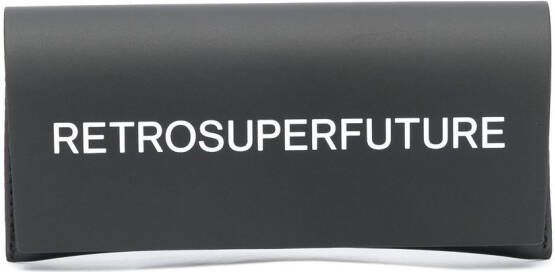 Retrosuperfuture Zonnebril met vierkant montuur Beige