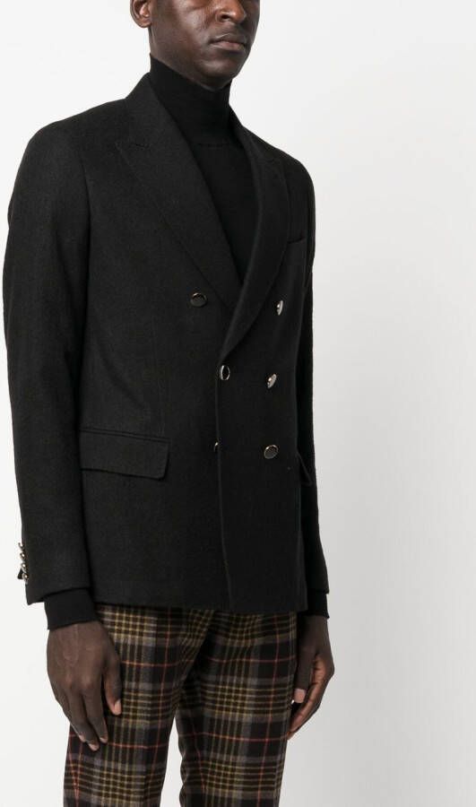 Reveres 1949 Blazer met dubbele rij knopen Zwart