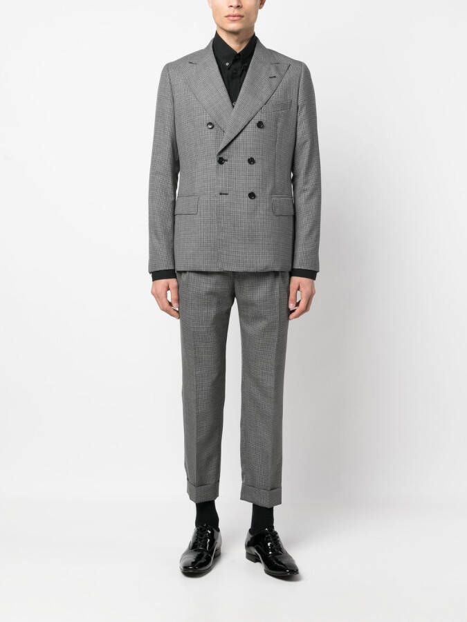 Reveres 1949 Geruite blazer Grijs