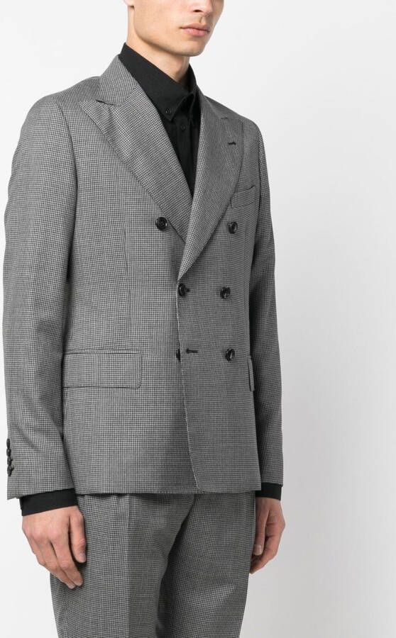 Reveres 1949 Geruite blazer Grijs