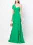 Rhea Costa Asymmetrische jurk Groen - Thumbnail 2