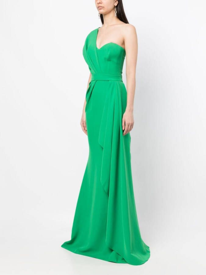 Rhea Costa Asymmetrische jurk Groen