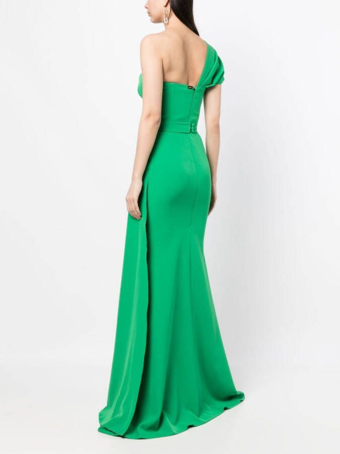 Rhea Costa Asymmetrische jurk Groen