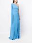 Rhea Costa Asymmetrische avondjurk Blauw - Thumbnail 3
