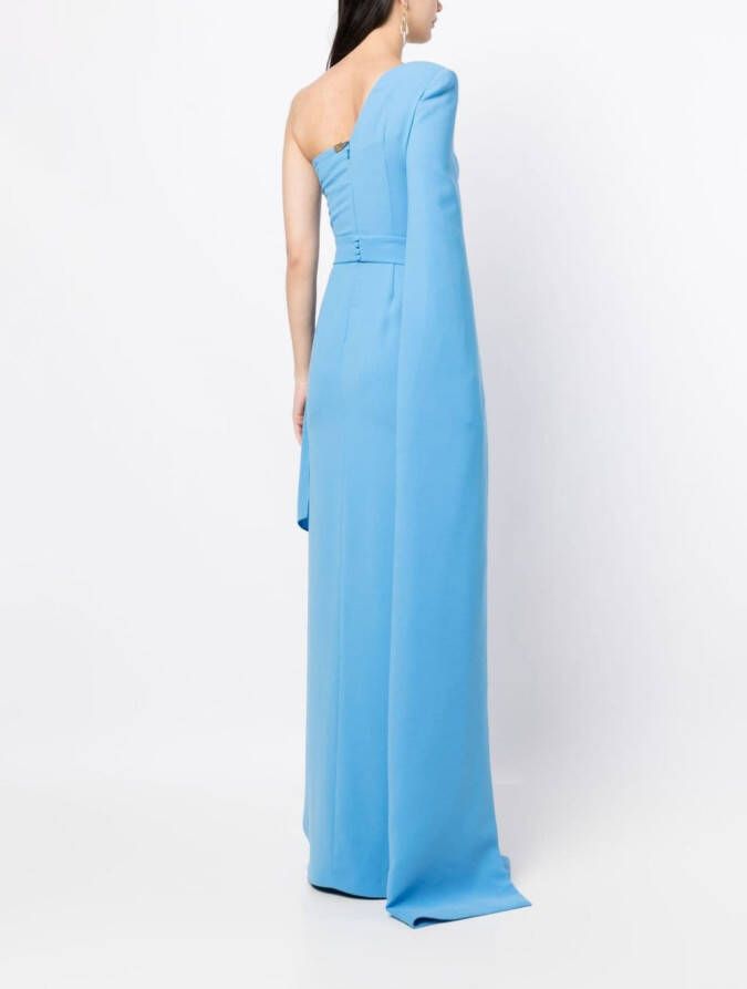 Rhea Costa Asymmetrische avondjurk Blauw