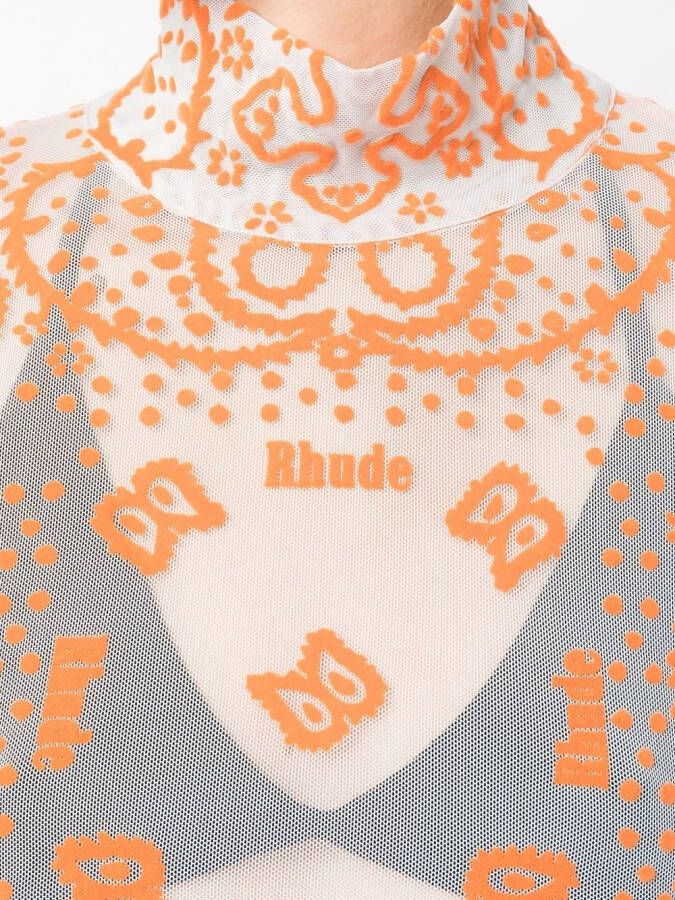 RHUDE Body met borduurwerk Grijs