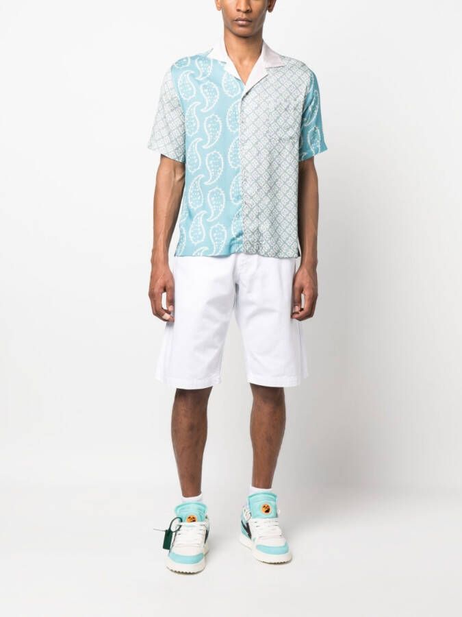 RHUDE Overhemd met bandanaprint Blauw