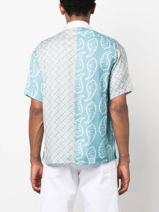 RHUDE Overhemd met bandanaprint Blauw
