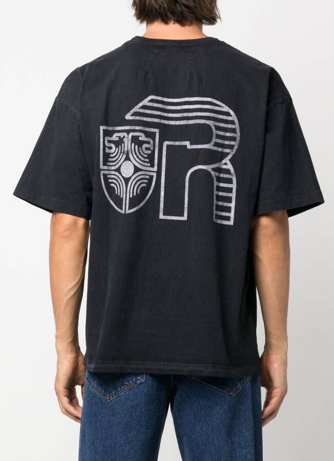 RHUDE T-shirt met print Blauw