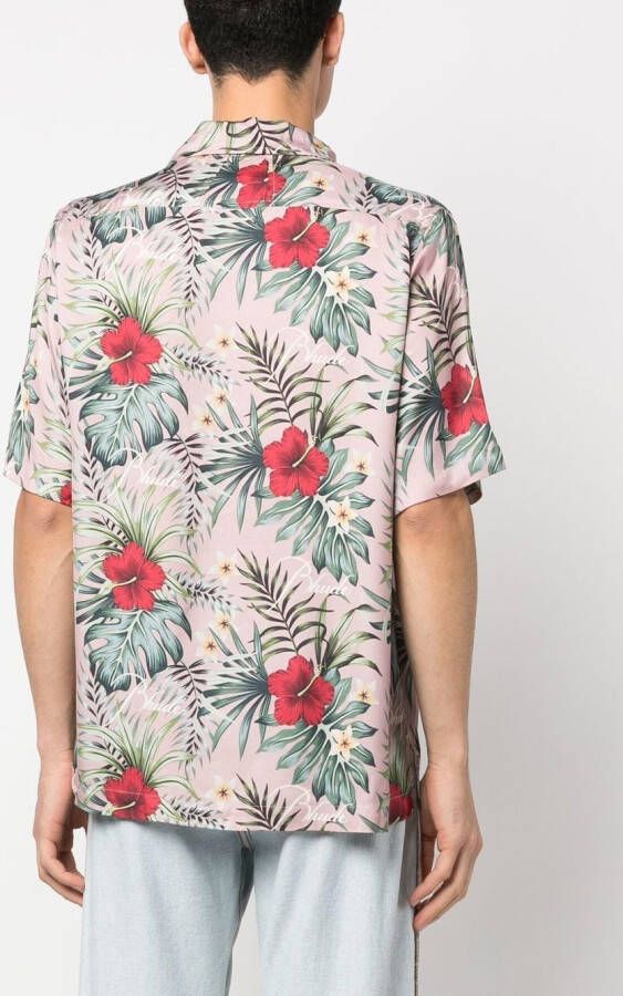 RHUDE Overhemd met bloemenprint Roze