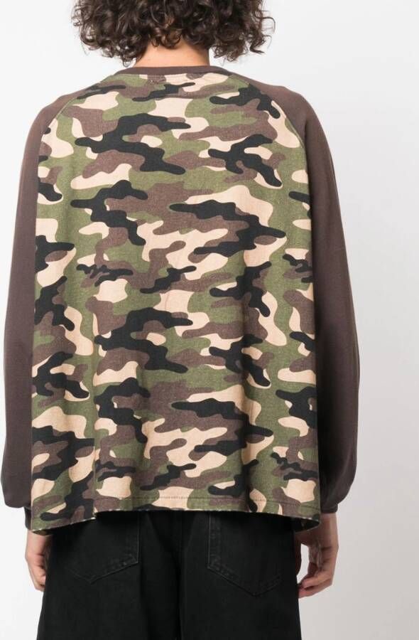 RHUDE T-shirt met camouflageprint Zwart