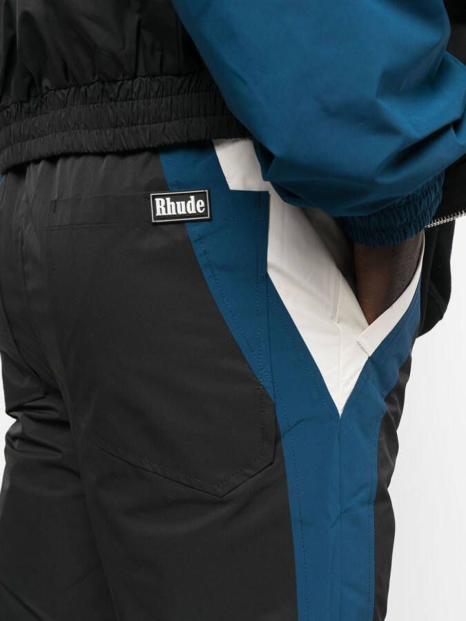 RHUDE Trainingsbroek met colourblocking Zwart