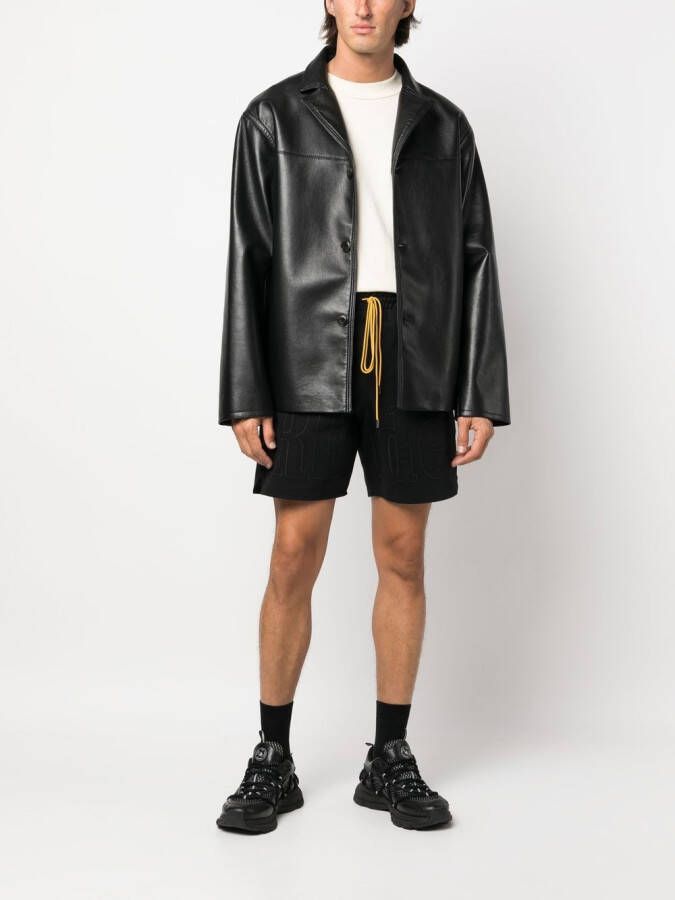 RHUDE Shorts met trekkoordtaille Zwart