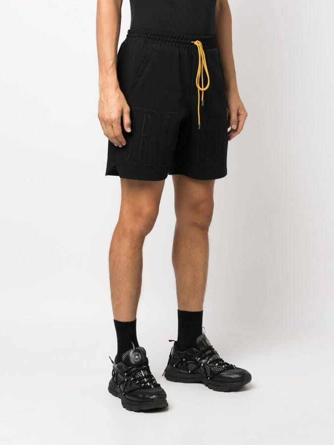 RHUDE Shorts met trekkoordtaille Zwart