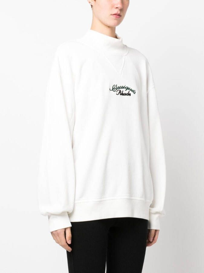 RHUDE Sweater met geborduurd logo Wit