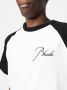 RHUDE T-shirt met geborduurd logo Beige - Thumbnail 5