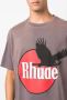 RHUDE T-shirt met logoprint Grijs - Thumbnail 5