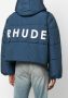 RHUDE Donsjack met logoprint Blauw - Thumbnail 4