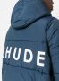 RHUDE Donsjack met logoprint Blauw - Thumbnail 5