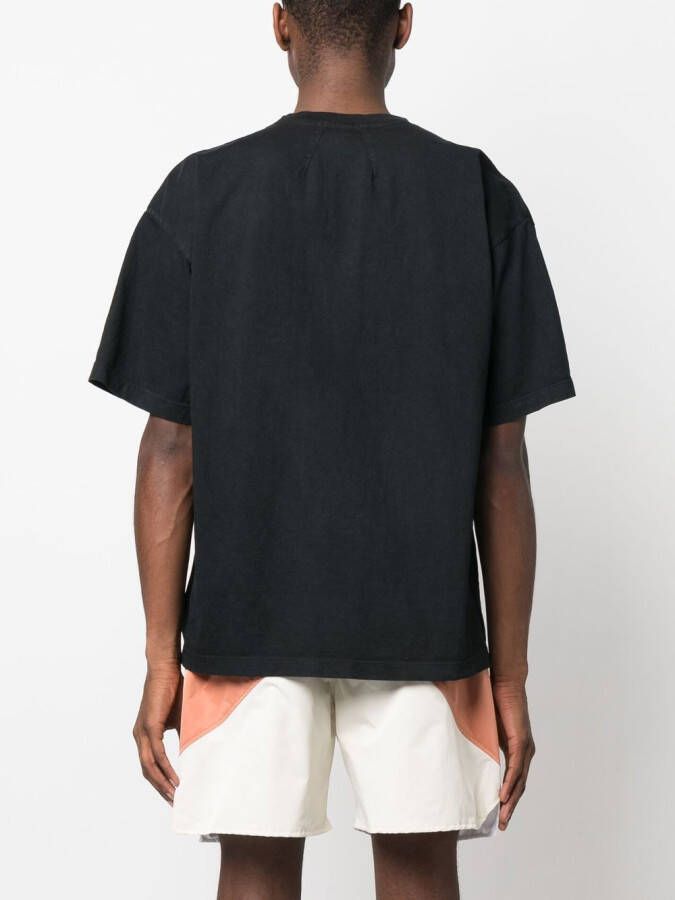 RHUDE T-shirt met logoprint Zwart