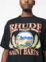 RHUDE T-shirt met logoprint Zwart - Thumbnail 5