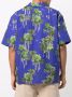 RHUDE Overhemd met palmboomprint Blauw - Thumbnail 4